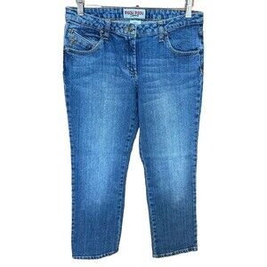Bisou Bisou Women's VTG Y2K Low Rise Straight Leg Ankle Jeans Size 8